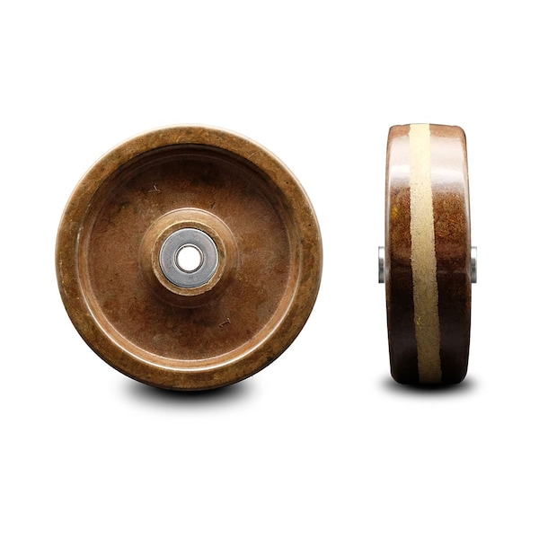 Service Caster SCC - 5" High Temp Phenolic Wheel w/Roller Bearing - 3/8" Bore -600 lbs Capacity SCC-PHRHT514-38 - main